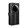 Flip case for Xiaomi 15 Ultra, Crazy Horse Wallet, black