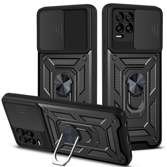 Case for Realme 8 / 8 Pro, CamShield Slide, black