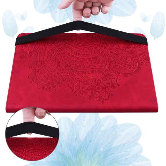 Flap case for Xiaomi Redmi Pad SE 11", flower, red