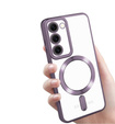 Case for Samsung Galaxy S23, Electro MagSafe, purple + Screen Glass