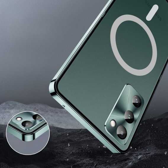 Camera Protection Case for Samsung Galaxy S20 FE, CamShield MagSafe, transparent / green