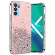 Case for OPPO Reno6 5G, Glittery, pink