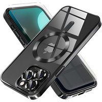Case for iPhone 16 Pro, Electro MagSafe, black + Screen Glass