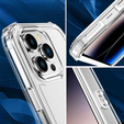 Case for iPhone 14 Pro, Shockproof, with film, transparent