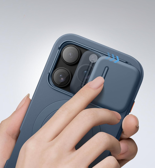 Case for iPhone 16 Pro, Suritch Shockproof, for MagSafe, dark blue
