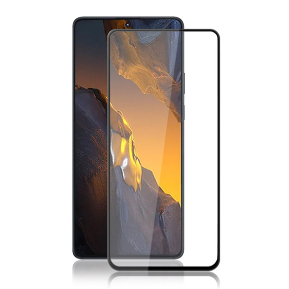 Mocolo Full Glue Tempered Glass for Xiaomi Poco F5 5G, black frame