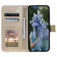 Flip case for Samsung Galaxy A15, Mandala Flower, blue + 9H glass