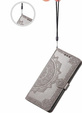 Flip case for Motorola Edge 50 Ultra, Mandala, grey