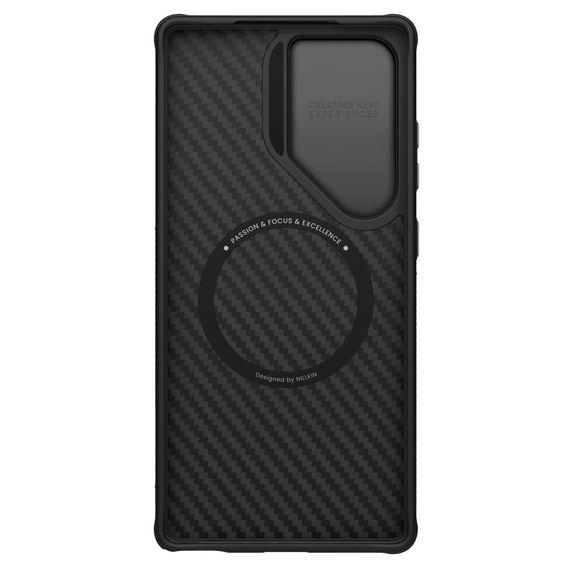 Nillkin Armored Case for Samsung Galaxy S25 Ultra, Carboprof Case, for Magsafe, black