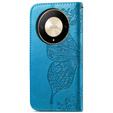 Flip case for Honor Magic 6 Lite 5G, Butterfly, blue