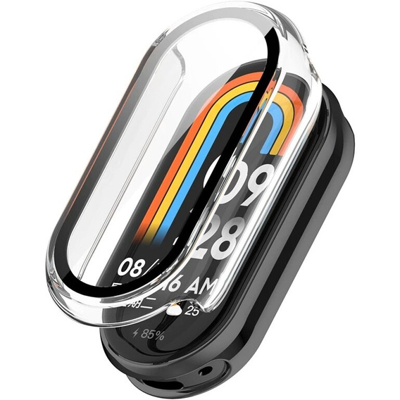 2in1 Case + Tempered Glass for Xiaomi Smart Band 10 / 9 / 8, black