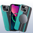 MagSafe's iPhone 13 Case, Carbon Fiber, black / blue