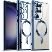 Case for Samsung Galaxy S23 Ultra, MagSafe Hybrid, dark blue