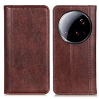 Flip case for Xiaomi 15 Ultra, Split Leather, brown