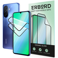 2x Ceramic ERBORD Hybrid Glass for Huawei Nova Y70