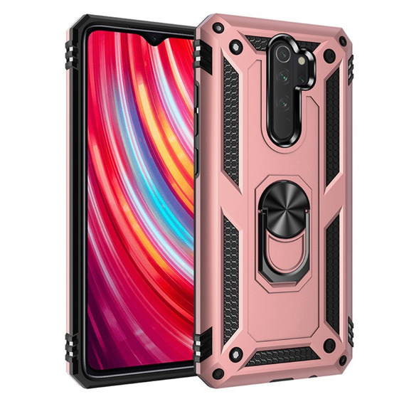 Armor Case for Xiaomi Redmi Note 8 Pro, Nox Case Ring, pink rose gold