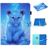 Case for Lenovo Tab M10 Plus TB-X606F, with flap, tiger