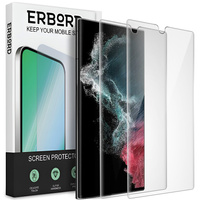 2x Ceramic ERBORD Hybrid Glass for Samsung Galaxy S22 Ultra