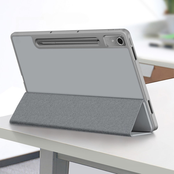 Case for Lenovo Tab P12, Smartcase with stylus space, grey