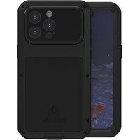 Love Mei Case for iPhone 15 Pro Max, armored with glass, black