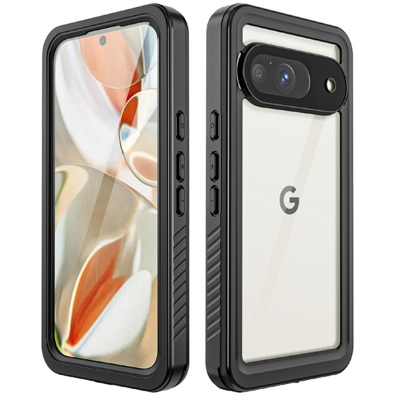 IP68 Waterproof Case for Google Pixel 9, Redpepper, black