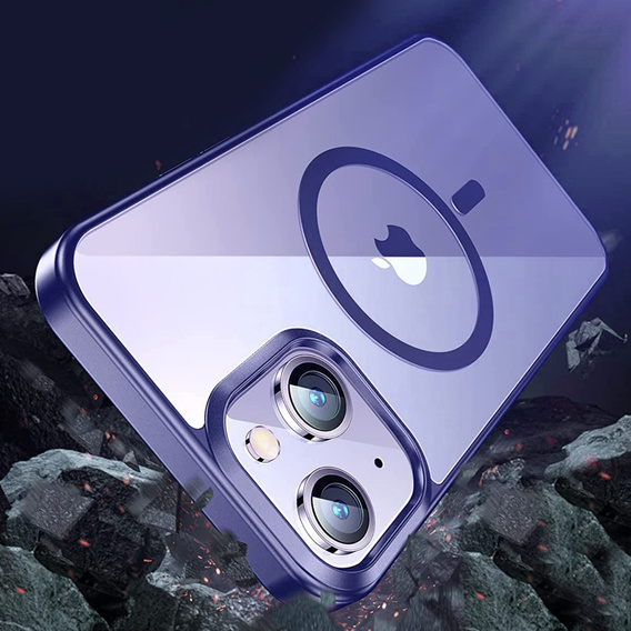 Case for iPhone 14, ERBORD Hybrid MagSafe Case, blue