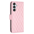 Flip case for Samsung Galaxy M15 5G, Wallet, BINFEN COLOR, pink