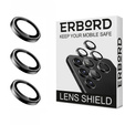 2x ERBORD tempered glass for camera to Samsung Galaxy S23 FE, black