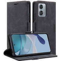 Case for Motorola Moto G53, ERBORD Vintage, wallet with flap, black