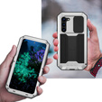 Armored case for Samsung Galaxy S23 Plus, R-JUST CamShield Slide, silver