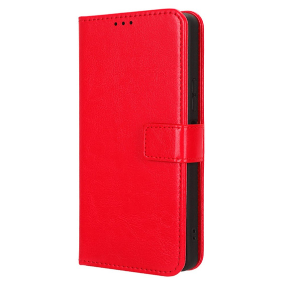 Flip case for Infinix Note 30 Pro 4G, Crazy Horse Wallet, red