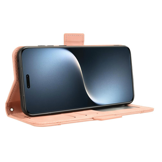 Flip case for Honor Magic 7 Pro, Card Slot, pink