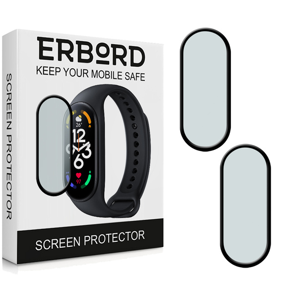 2x ERBORD Hybrid Glass for Xiaomi Mi Band 7/7 NFC
