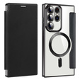 Flip case for Samsung Galaxy S23 Ultra, RFID Wallet MagSafe CamShield, black