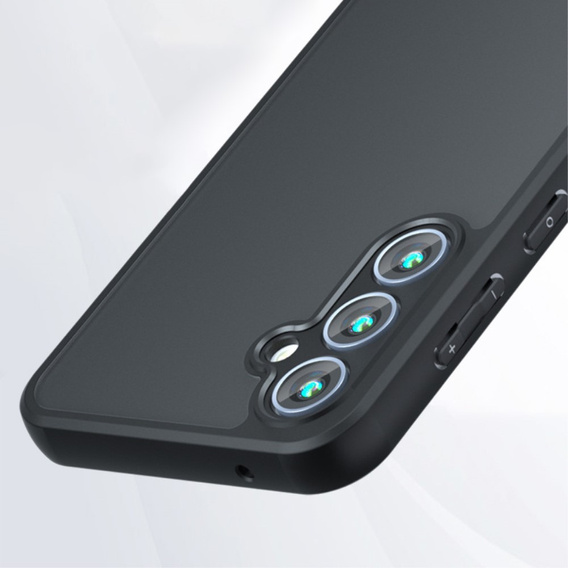 Case for Samsung Galaxy S24, Fusion Hybrid, with camera protection, transparent / black
