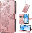Flip case for Oppo A60, Butterfly, pink rose gold