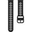 Silicone strap for 22mm Soft Hollowed-out, Black