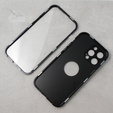 Case for iPhone 13 Pro Max, Dual Glass, for Magsafe, black