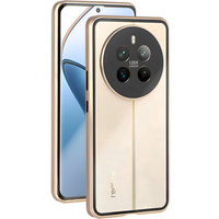 Case for Realme 12 Pro 5G / Realme 12 Pro+ 5G, Magnetic Dual Glass, gold