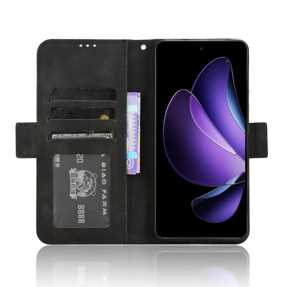 Flip case for Oppo Reno 13F / Oppo Reno 13FS, Card Slot, black