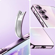 Case for Samsung Galaxy A55 5G, Electro MagSafe, pink + Screen Glass