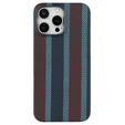 Case for iPhone 16 Pro Max, Aramid Fiber Slim Case, for MagSafe, blue / red