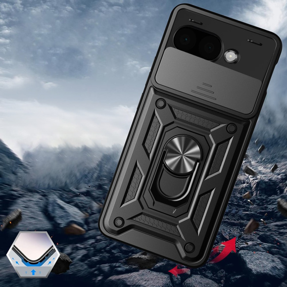 Case for Google Pixel 9A, CamShield Slide, black