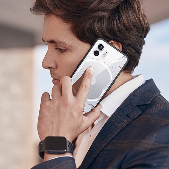 Case for Nothing Phone 2, Fusion Hybrid, transparent / black