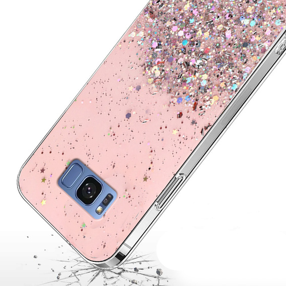 Case for Samsung Galaxy S8, Glittery, pink