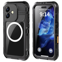 Waterproof Case, SHELLBOX IP68 MagSafe, Black for iPhone 16