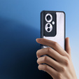 DuxDucis case for Oppo Reno 11F 5G, Aimo case, transparent / black