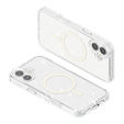 Case for iPhone 17, for MagSafe, glitter, transparent