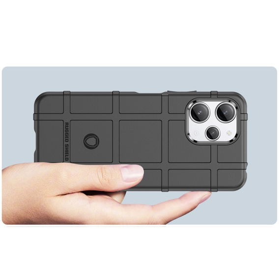 Case for Xiaomi Redmi 12 4G, Rugged Shield, black