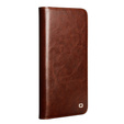 Flip case for Samsung Galaxy S25 FE, QIALINO Leather Wallet, brown